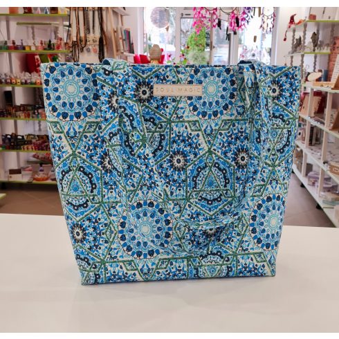 Kék mandala mintás táska