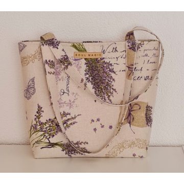 Levendula textil kézműves táska