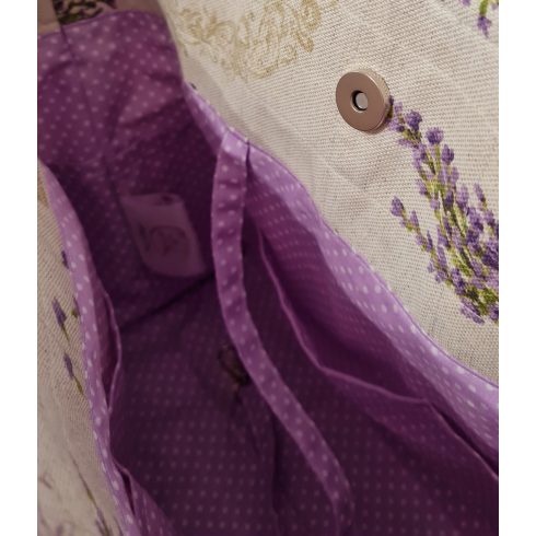 Levendula textil kézműves táska