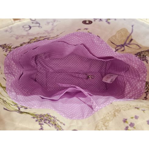 Levendula textil kézműves táska
