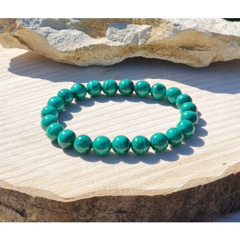 Malachit ásvány karkötő