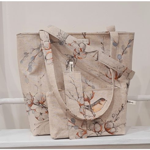 Madárka mintás táska