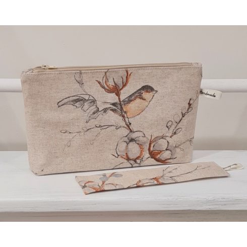 Madárka mintás táska szett