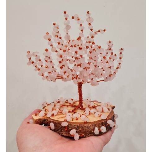 Rózsakvarc szerencsefa